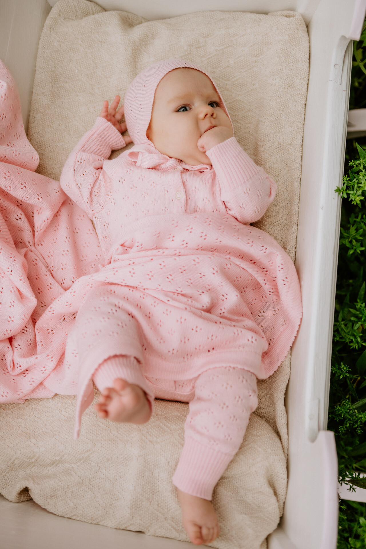 LARGE BABY GIFT SET LOVE (baby blanket, onesie & bonnet)
