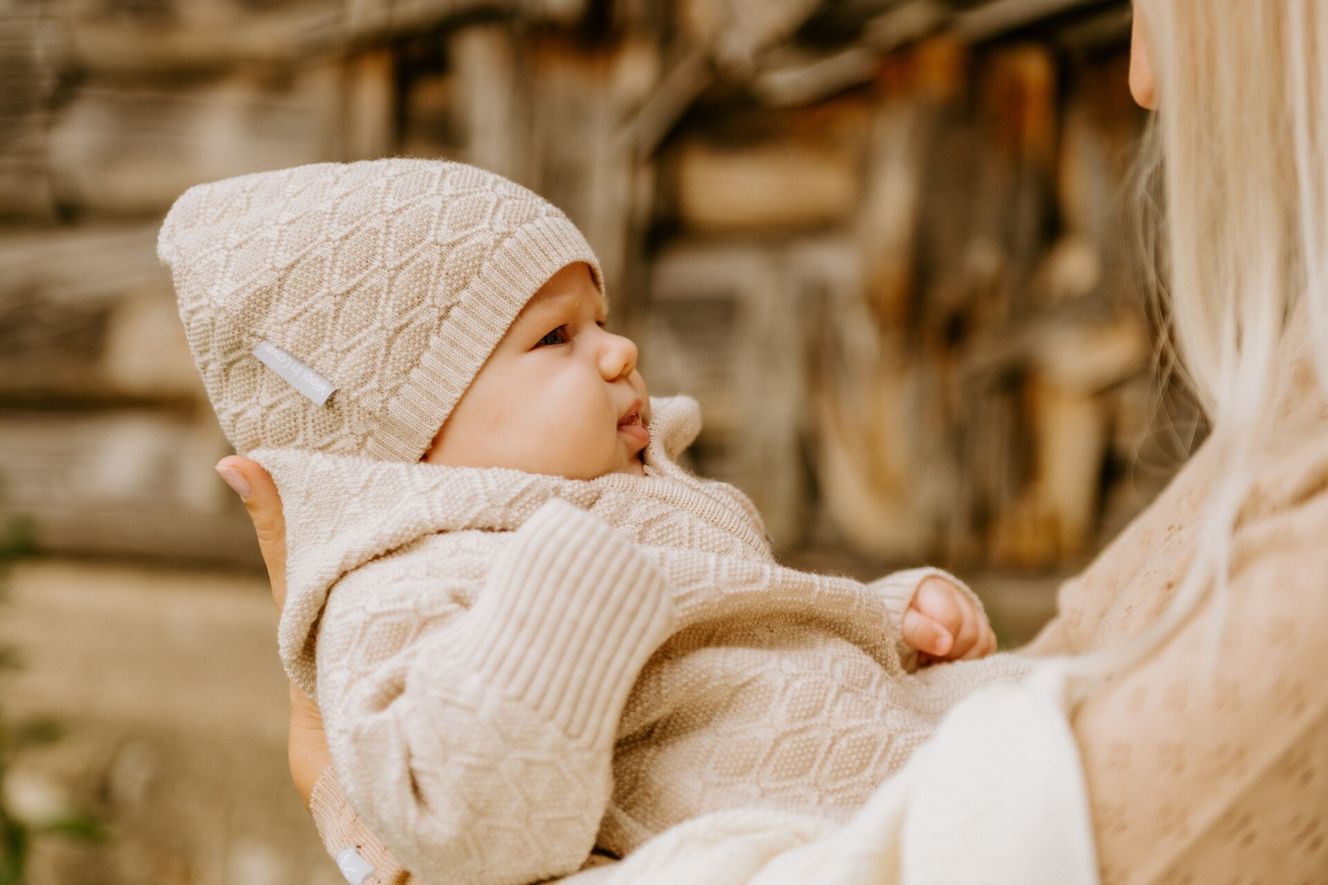 BABY GIFT SET HAPPINESS (baby blanket & bonnet)