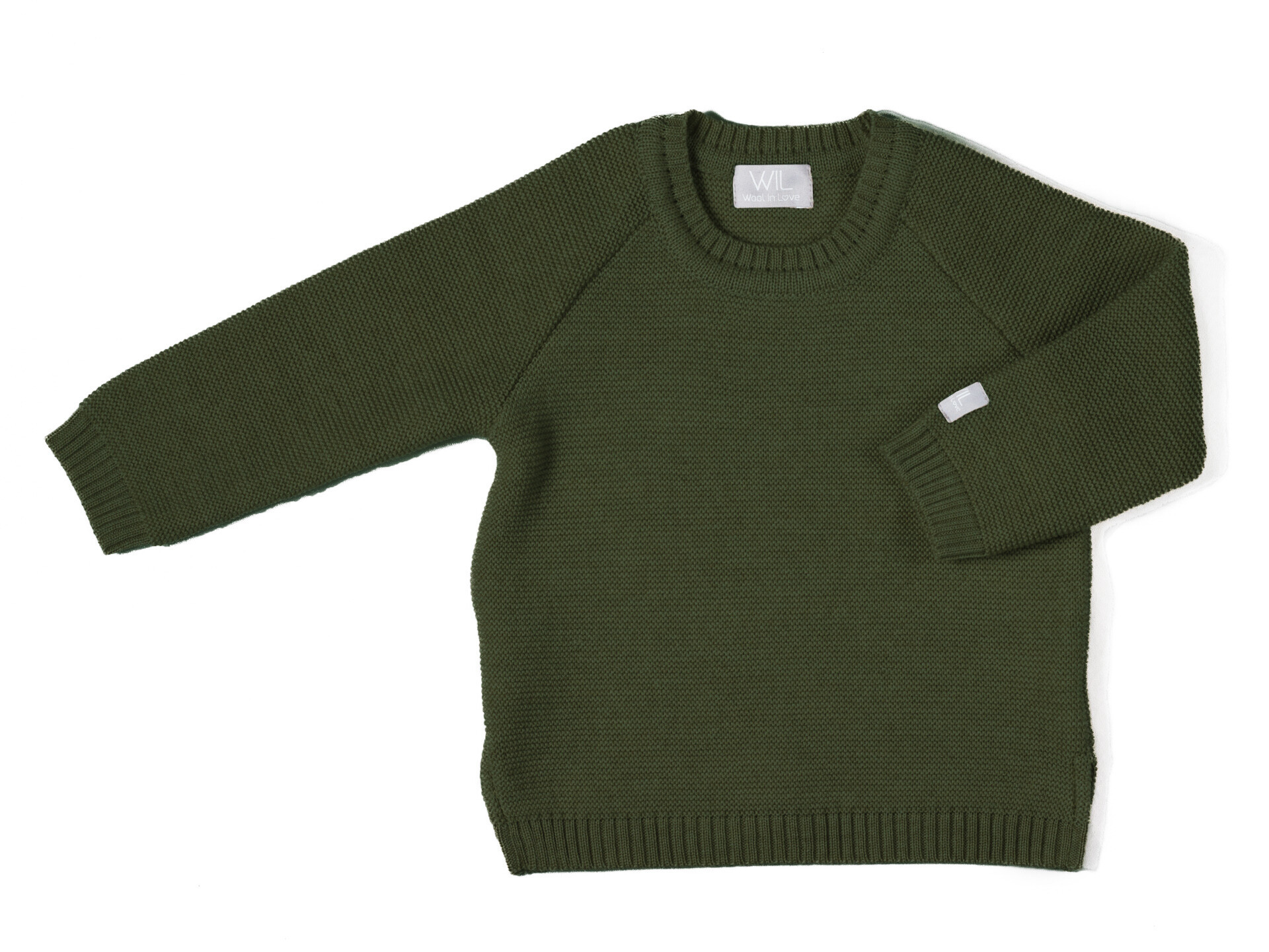 Merino sweater AMITY - Moss Green - 86