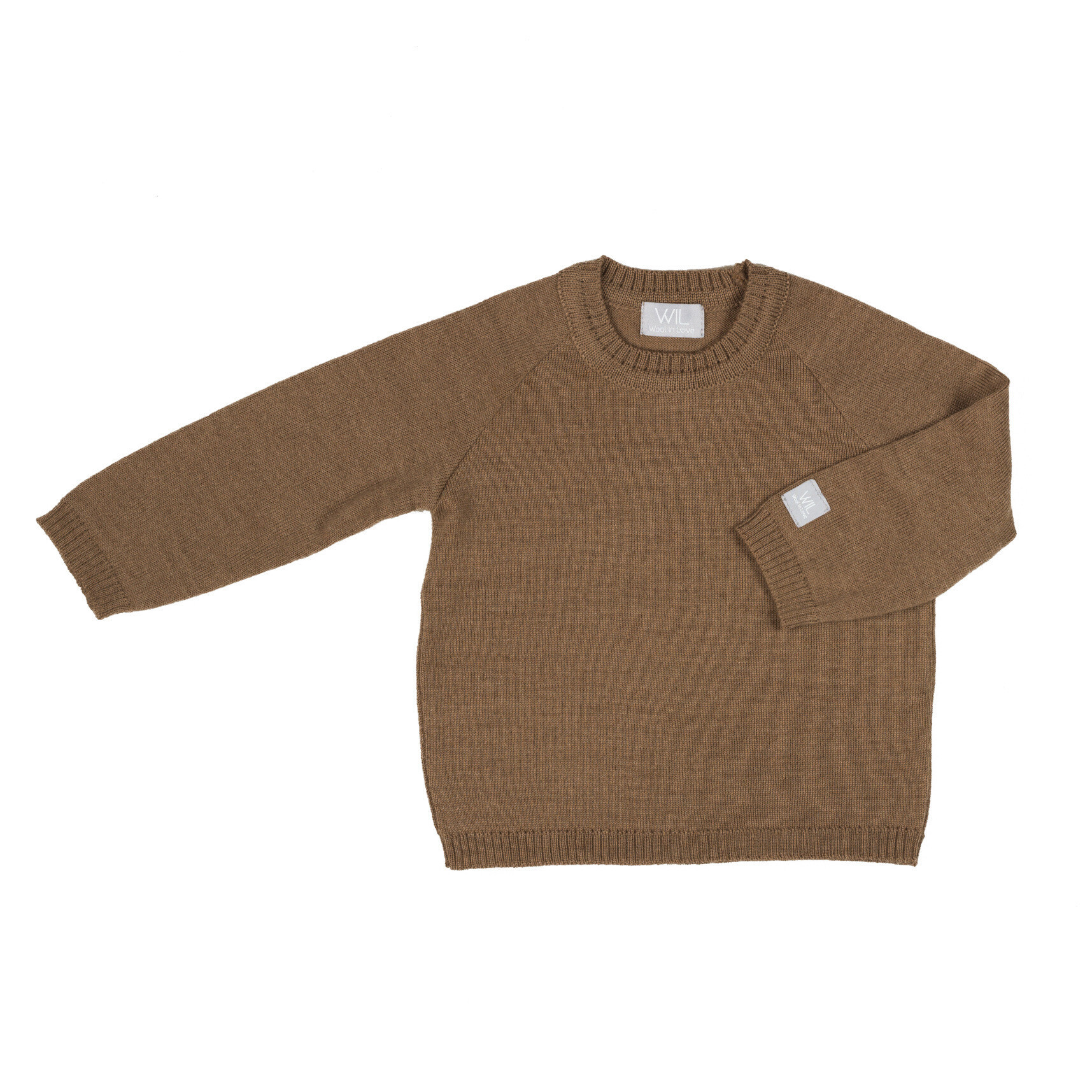 Merino wool kids and baby sweater is light and very soft.  