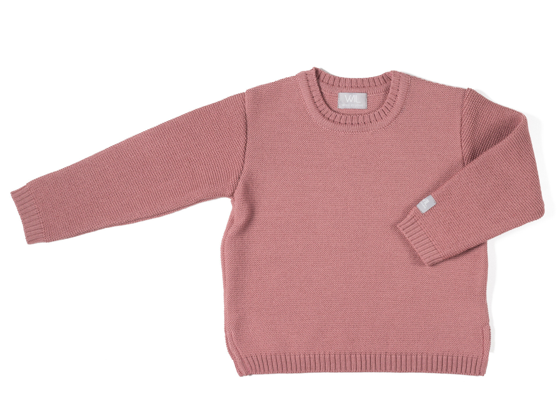 Kids and babies merino wool warm and thick sweater AMITY.  Merino wool gives warmth and prevents overheating while playing.