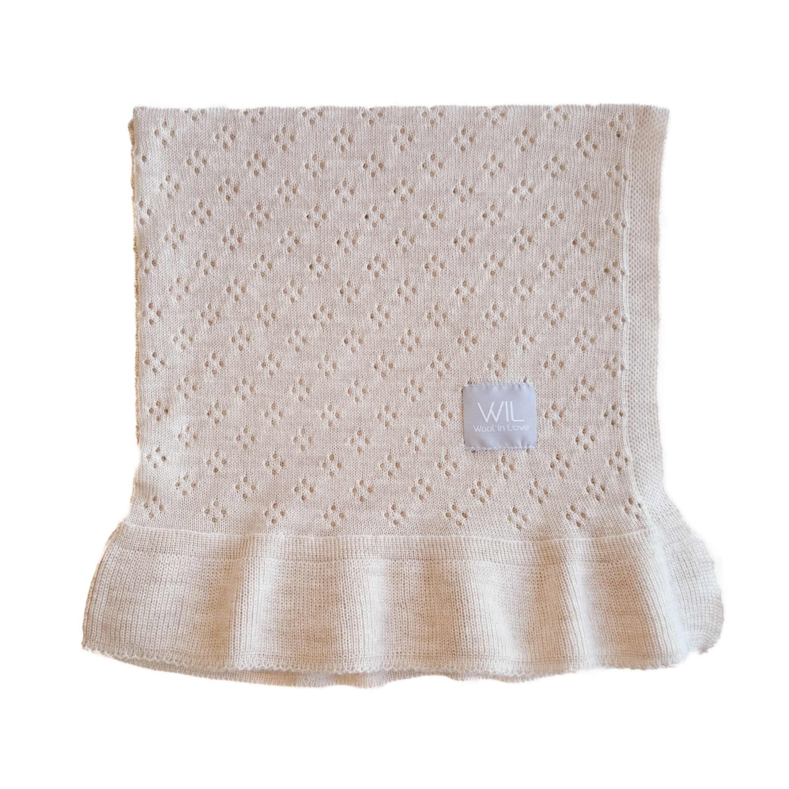Merino Wool Baby Blanket LOVE