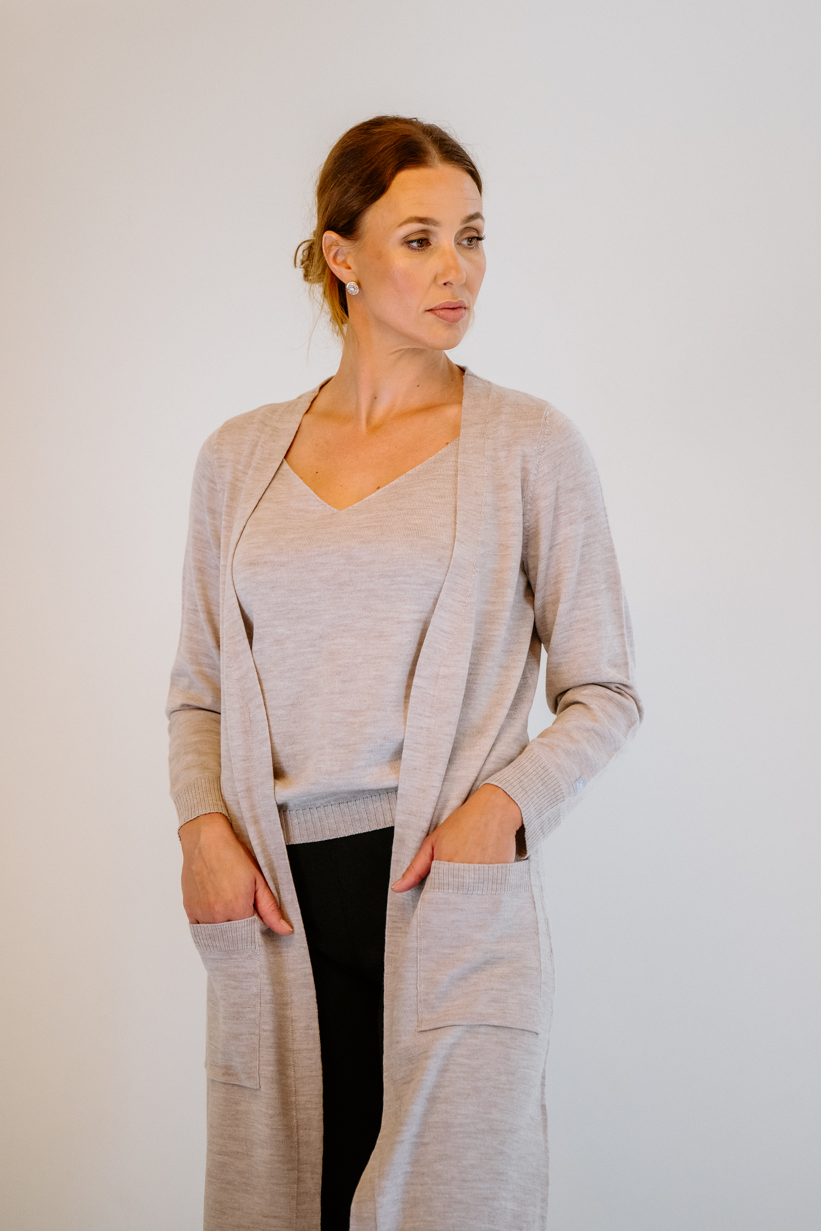 Women's Merino Wool Cardigan GRACE